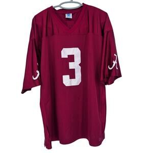 Alabama Crimson Tide Football Jersey #3 Mens 2X Red (Maroon) NCAA KA Jersey